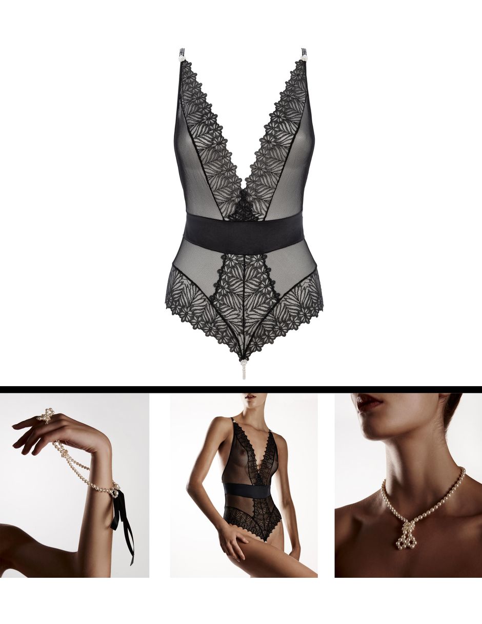 Body bracli cuello con escote escote v para mujer