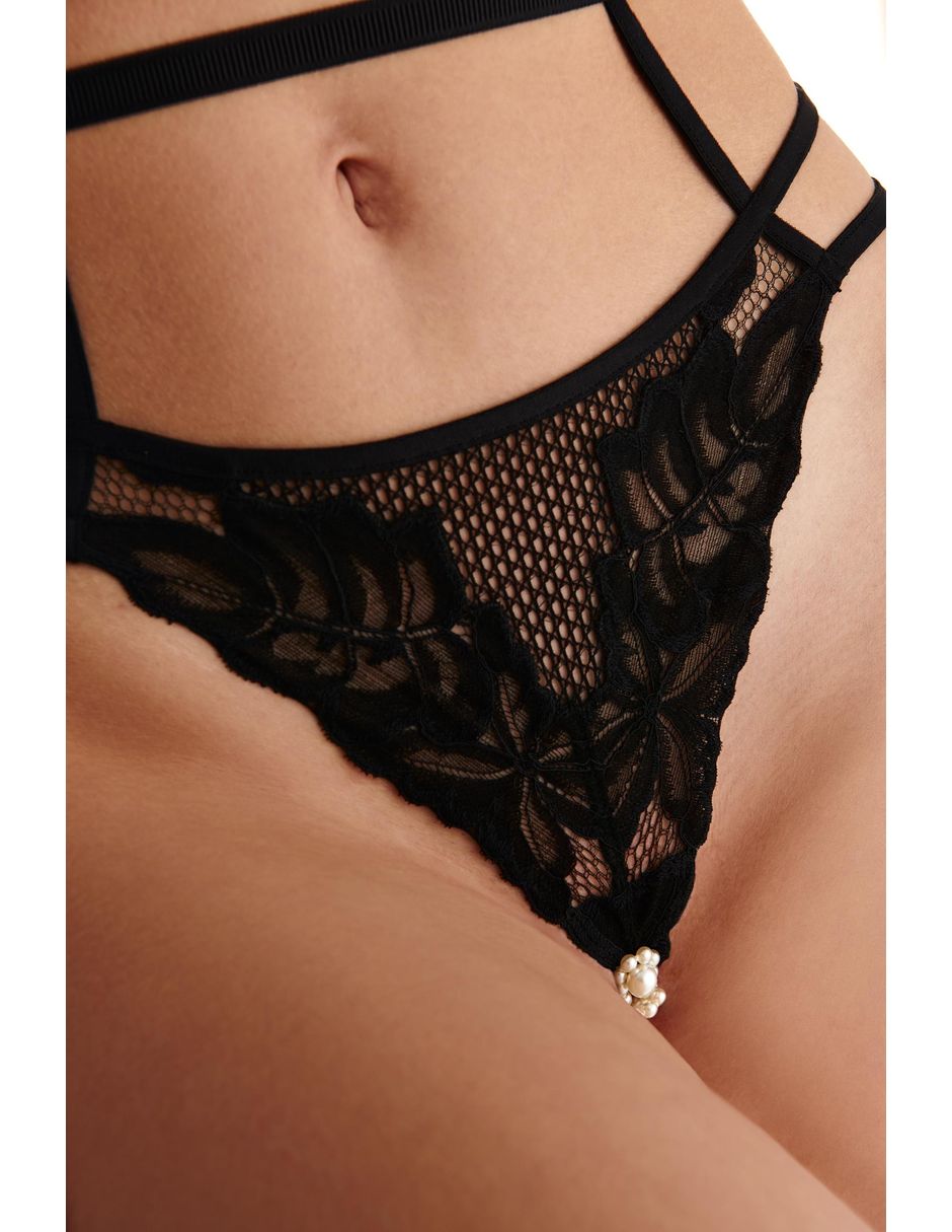Tanga bracli de encaje para mujer