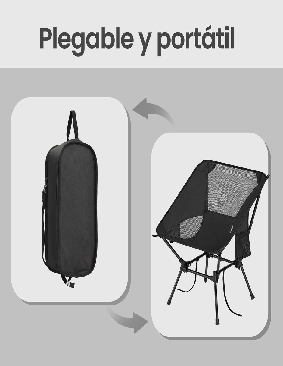 Silla plegable set 2 piezas de plástico 4