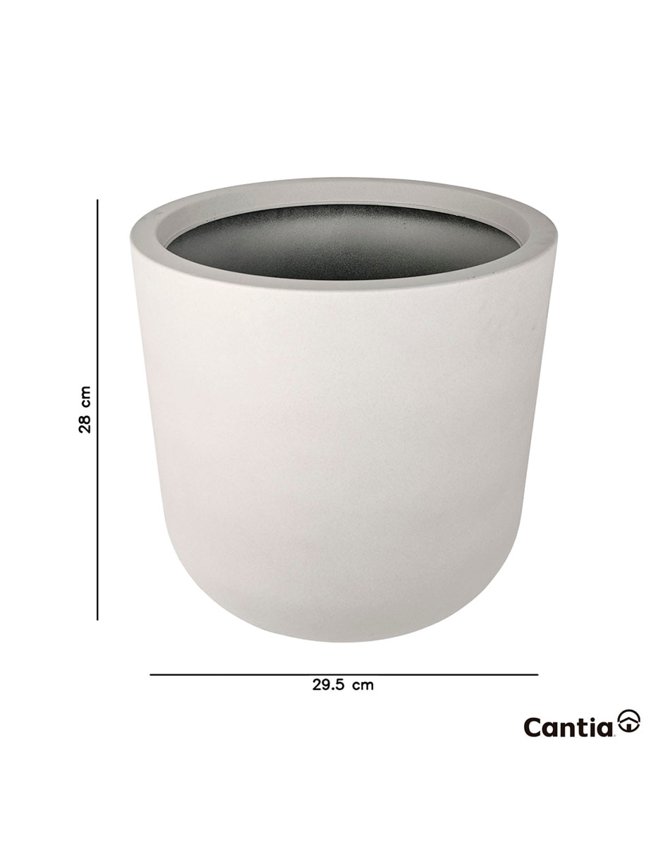 Maceta cantia santra de poliresina 4