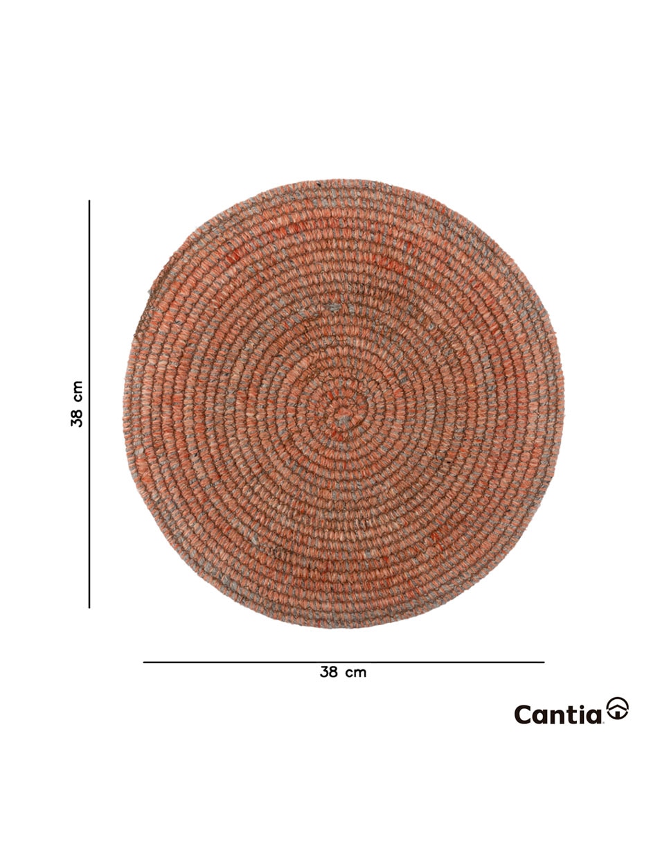 Set mantel individual redondo Cantia