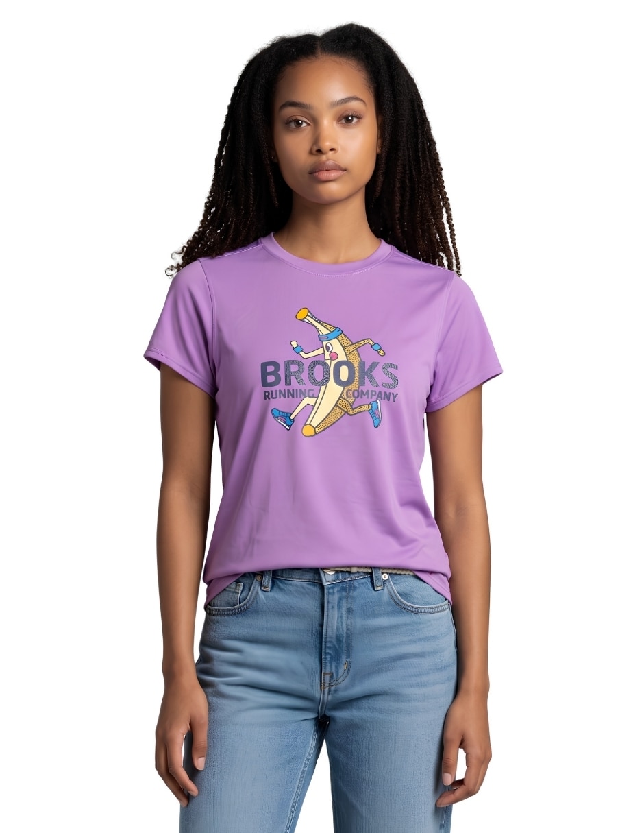 Playera deportiva para entrenamiento brooks de mujer Playera deportiva para entrenamiento brooks de mujer