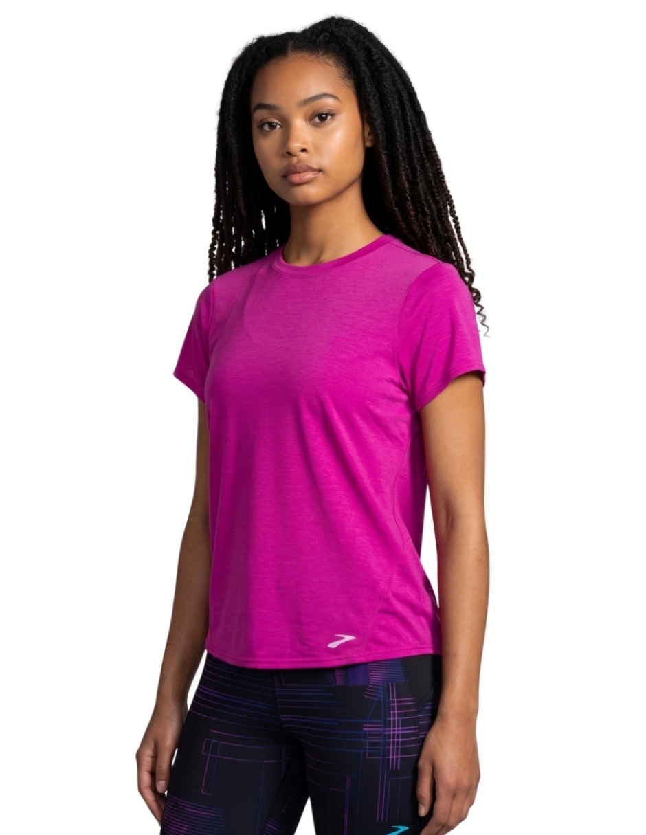 Playera deportiva para entrenamiento brooks de mujer