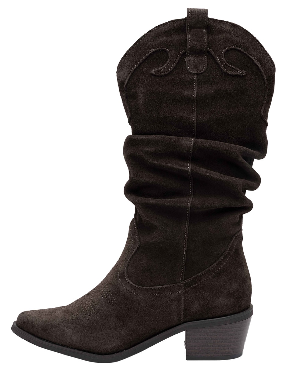 Bota cowboy arriba de la rodilla de piel para mujer Bota cowboy arriba de la rodilla de piel para mujer