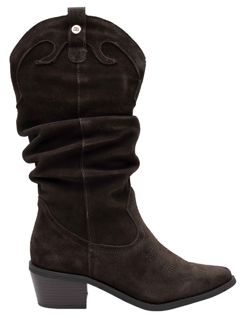 Bota cowboy arriba de la rodilla de piel para mujer 3