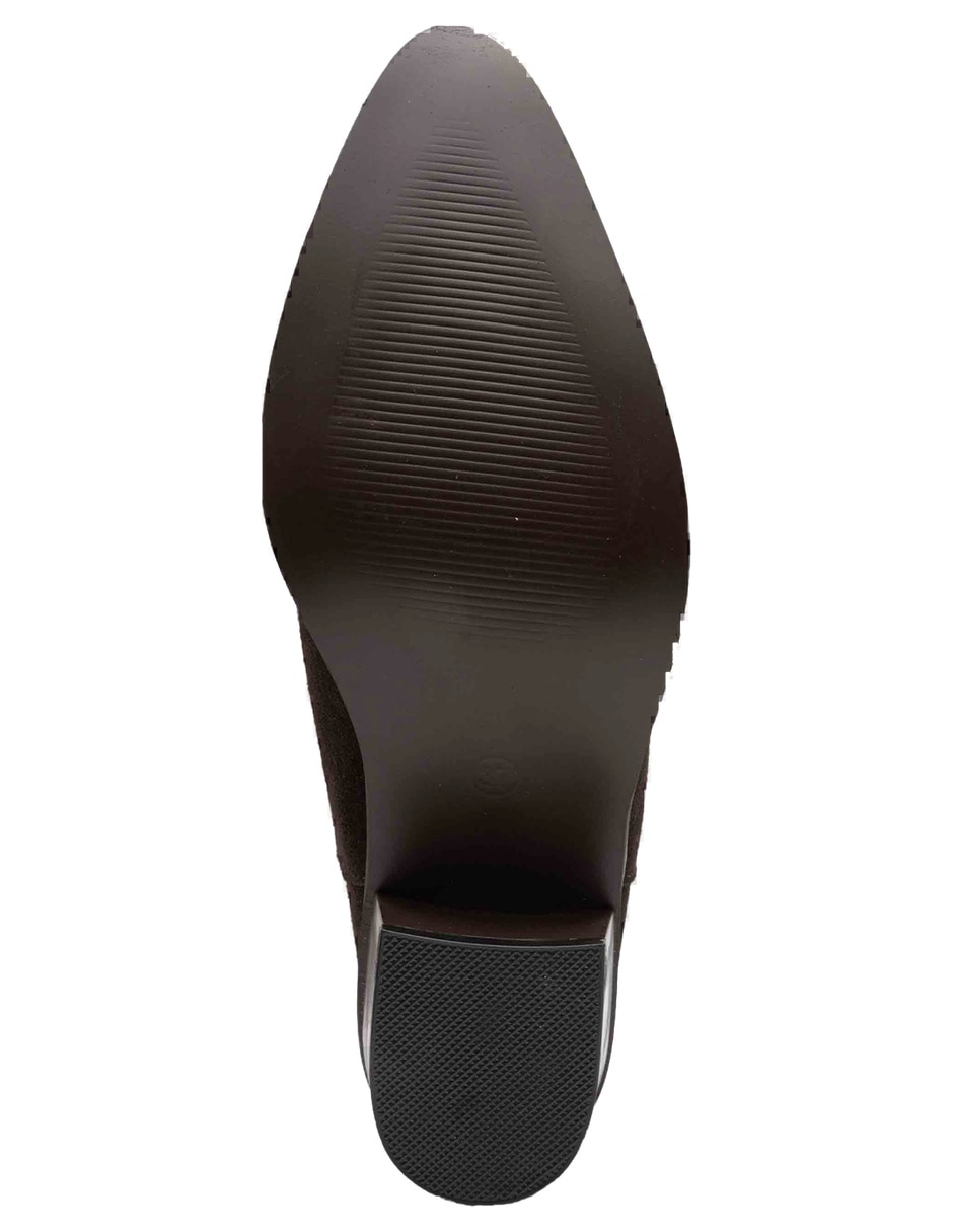 Bota cowboy arriba de la rodilla de piel para mujer 5