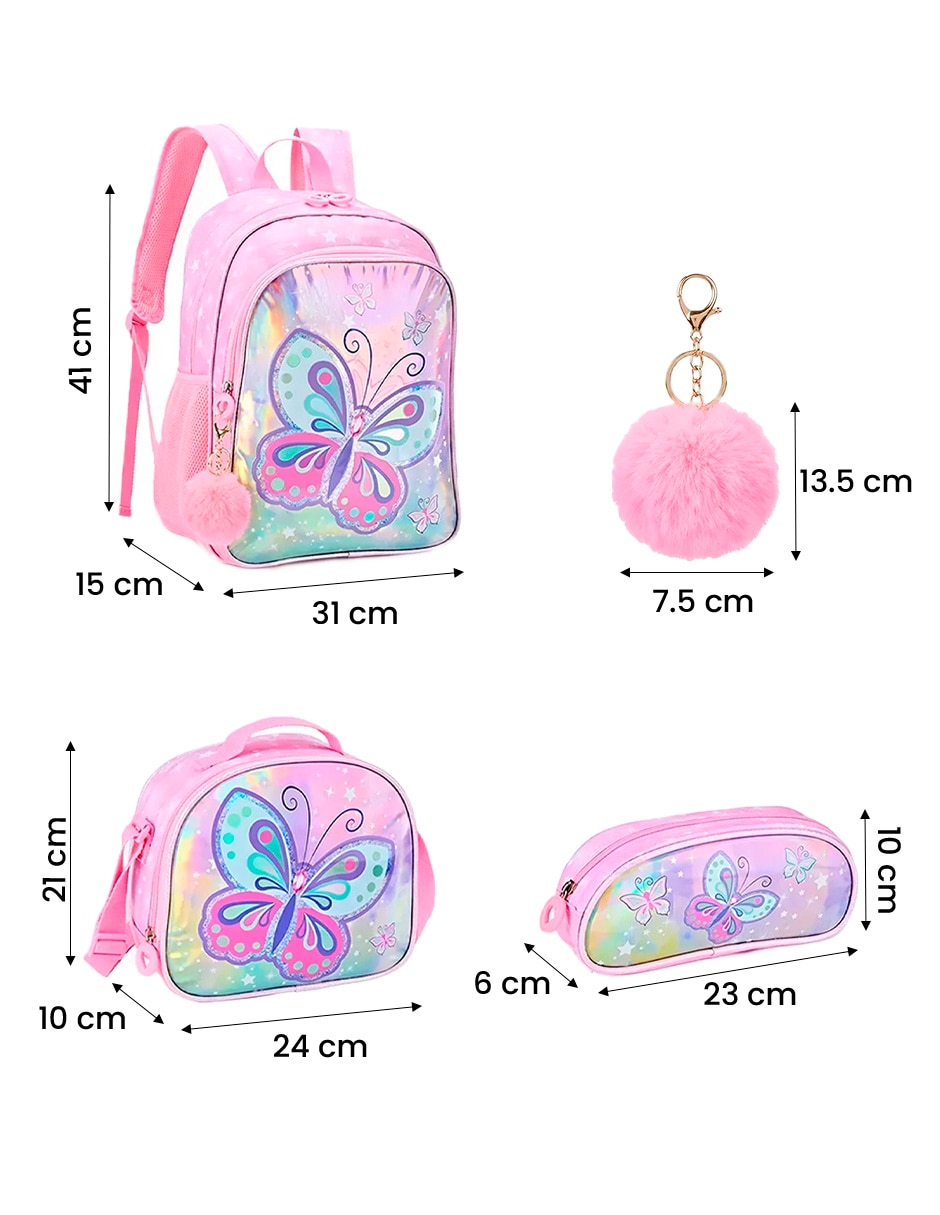 Set mochila escolar para niña 5