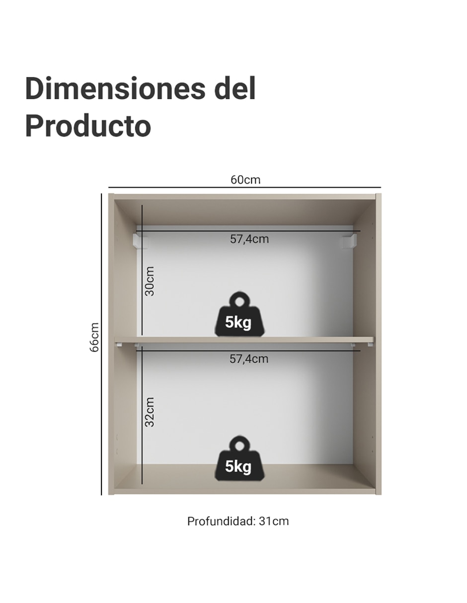 Alacena armable Madesa Nice MDP
