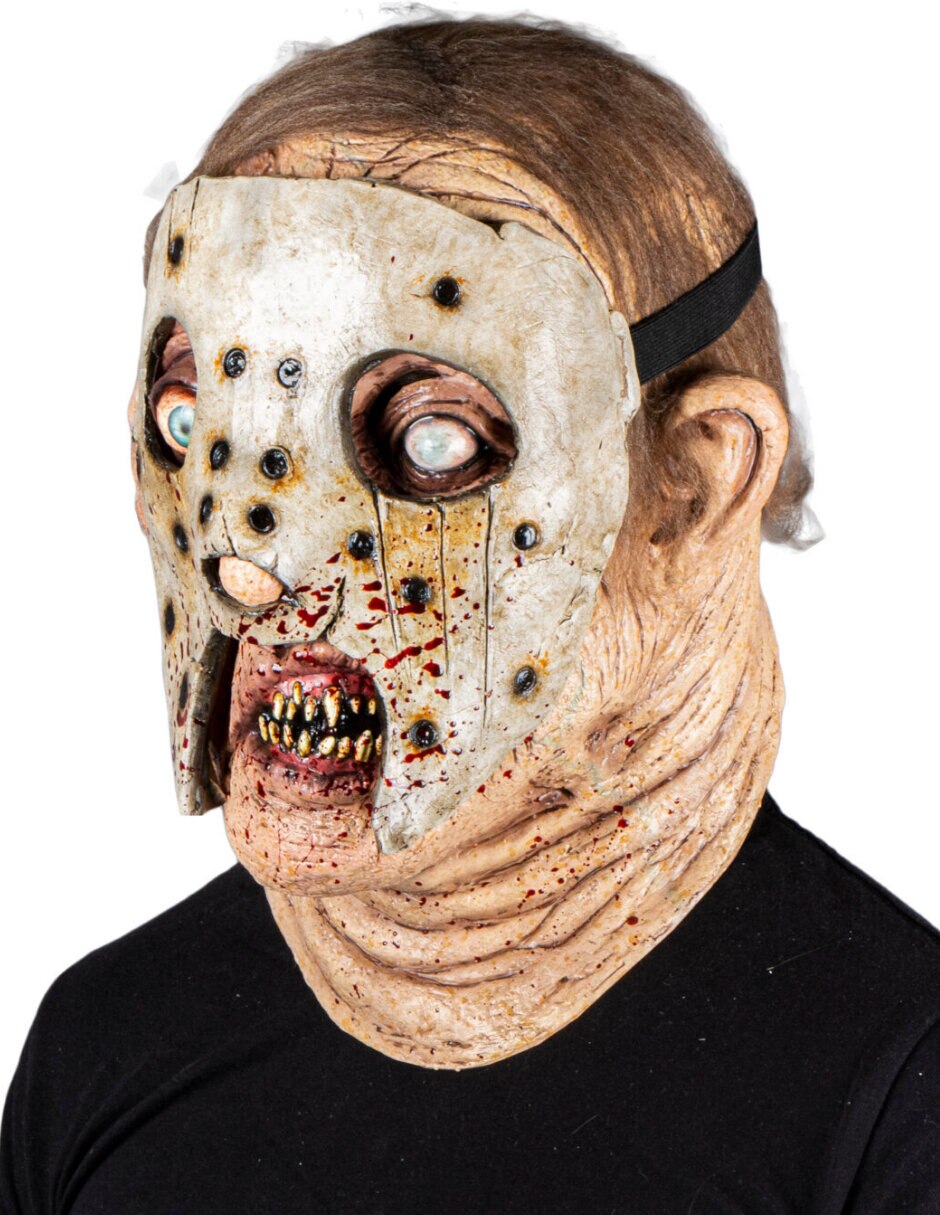 Máscara para disfraz de zombie asesino 3