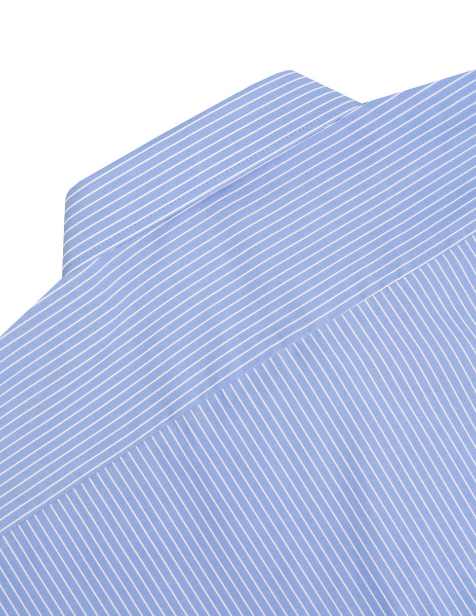Camisa casual manchester de algodón manga corta para hombre