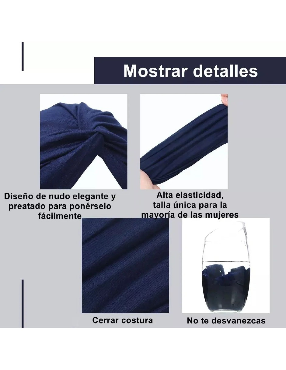 Set de turbante oncológico unisex genérica