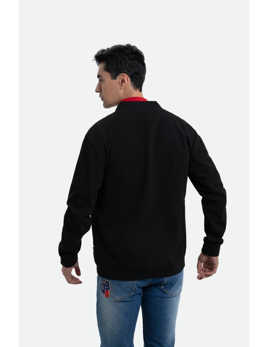 Chamarra bomber con bolsillos para hombre 5