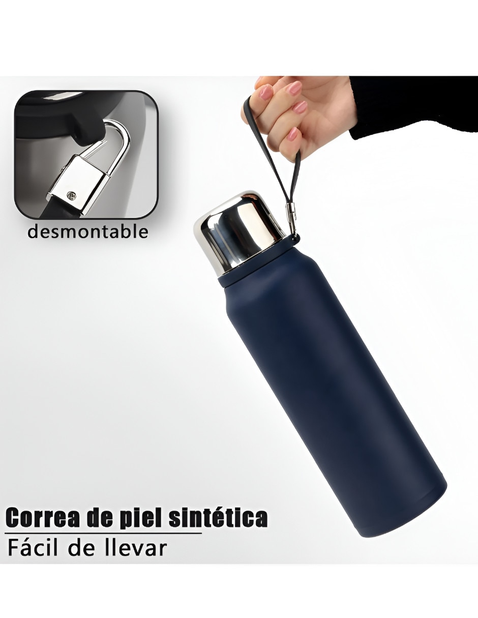 Termo de acero inoxidable con tapa rosca 1L