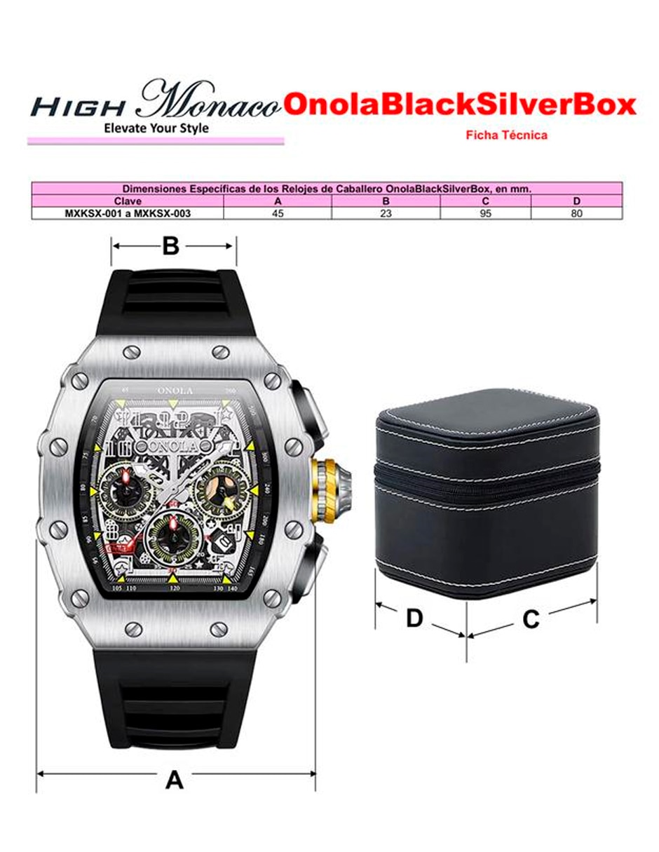 Reloj pulsera para hombre mxksx-001 5