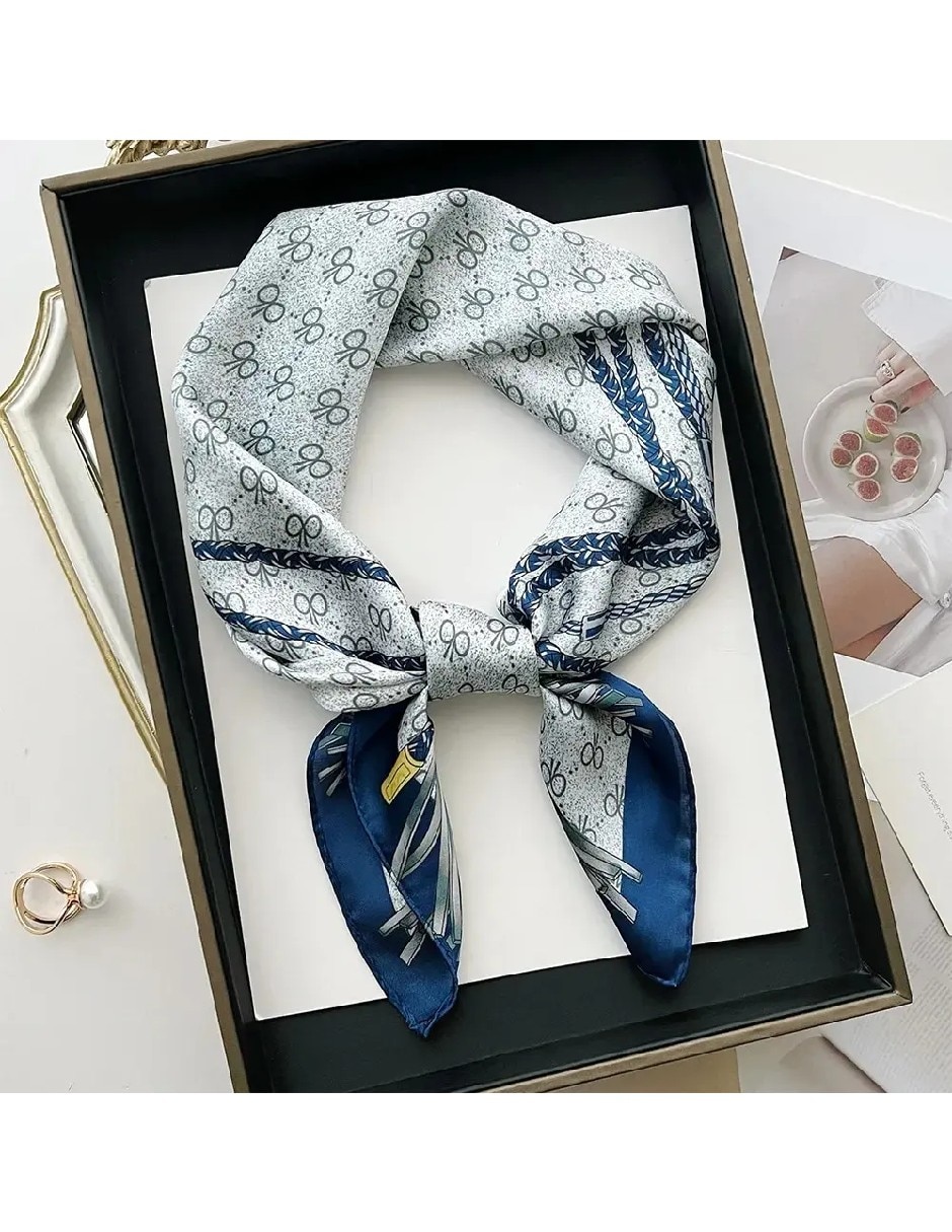 Kit pashmina con estampado diferentes diseños de satín para mujer 2