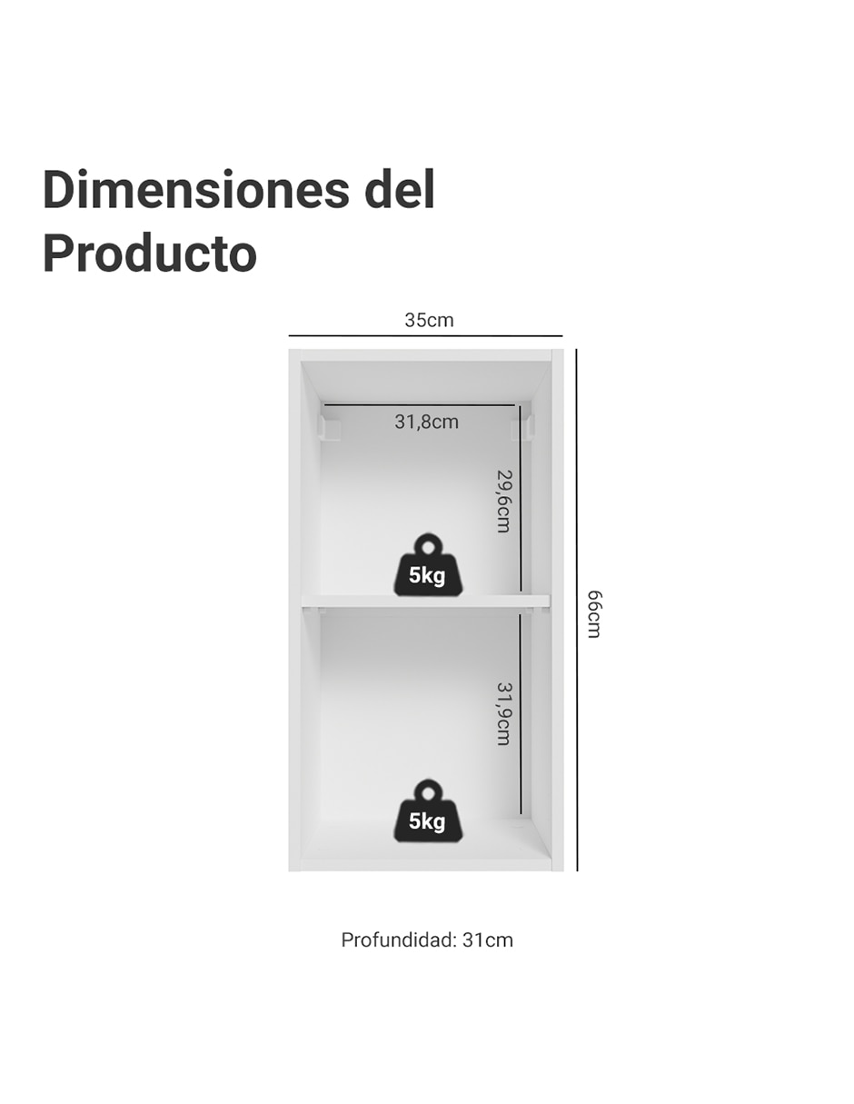 Alacena armable Madesa Lux MDP