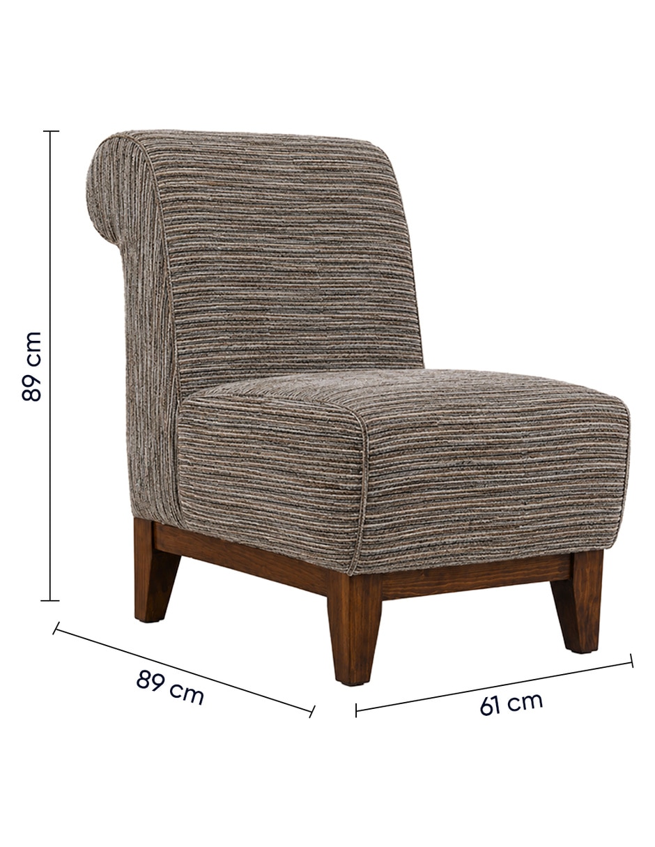 Sillón Idra 2 de lino 8