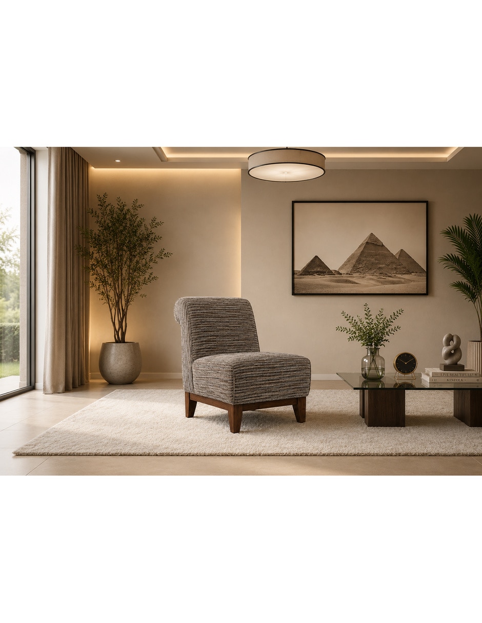 Sillón Idra 2 de lino 5