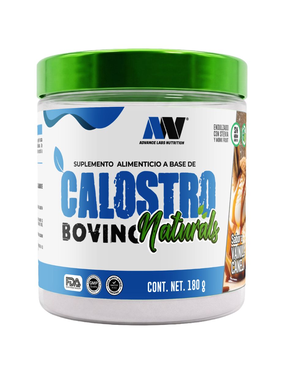 Calostro bovino Naturals sabor vainilla canela de 180 g Calostro bovino Naturals sabor vainilla canela de 180 g