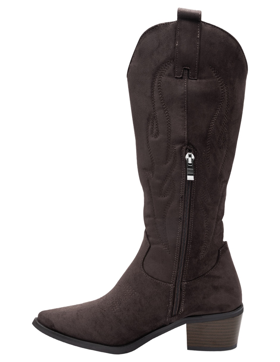 Bota cowboy abajo de la rodilla para mujer