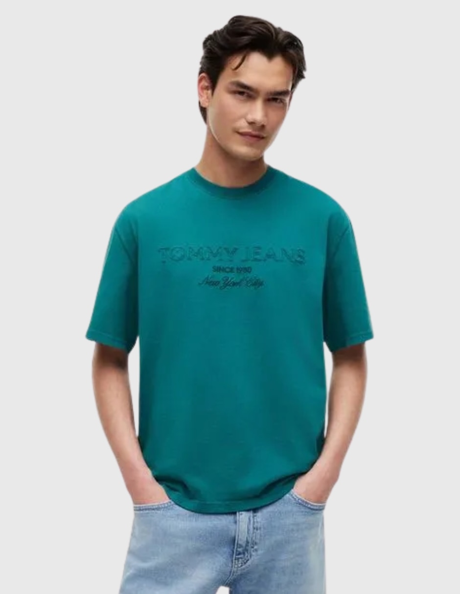Playera tommy jeans cuello redondo para hombre