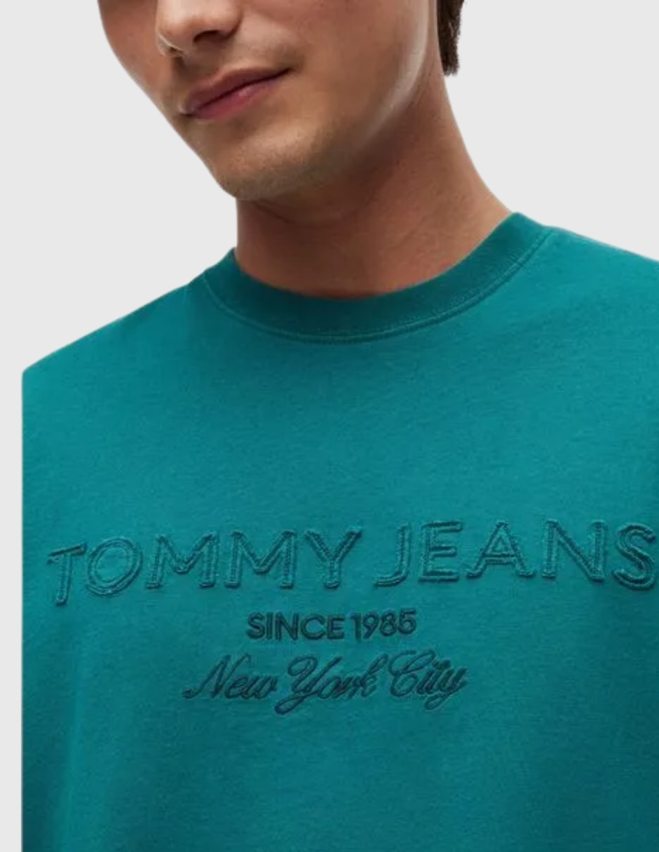 Playera tommy jeans cuello redondo para hombre