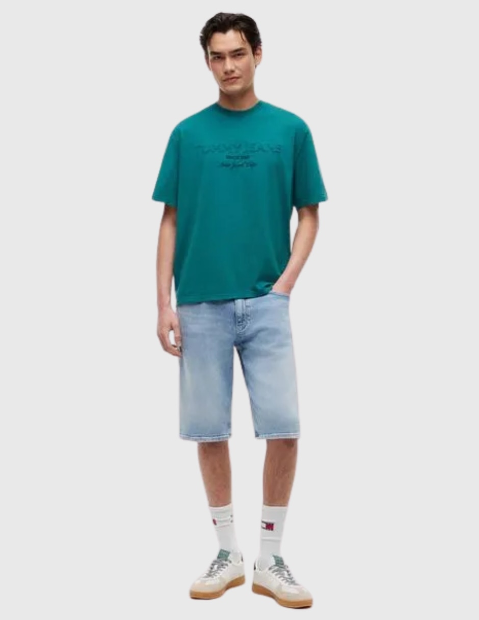 Playera tommy jeans cuello redondo para hombre