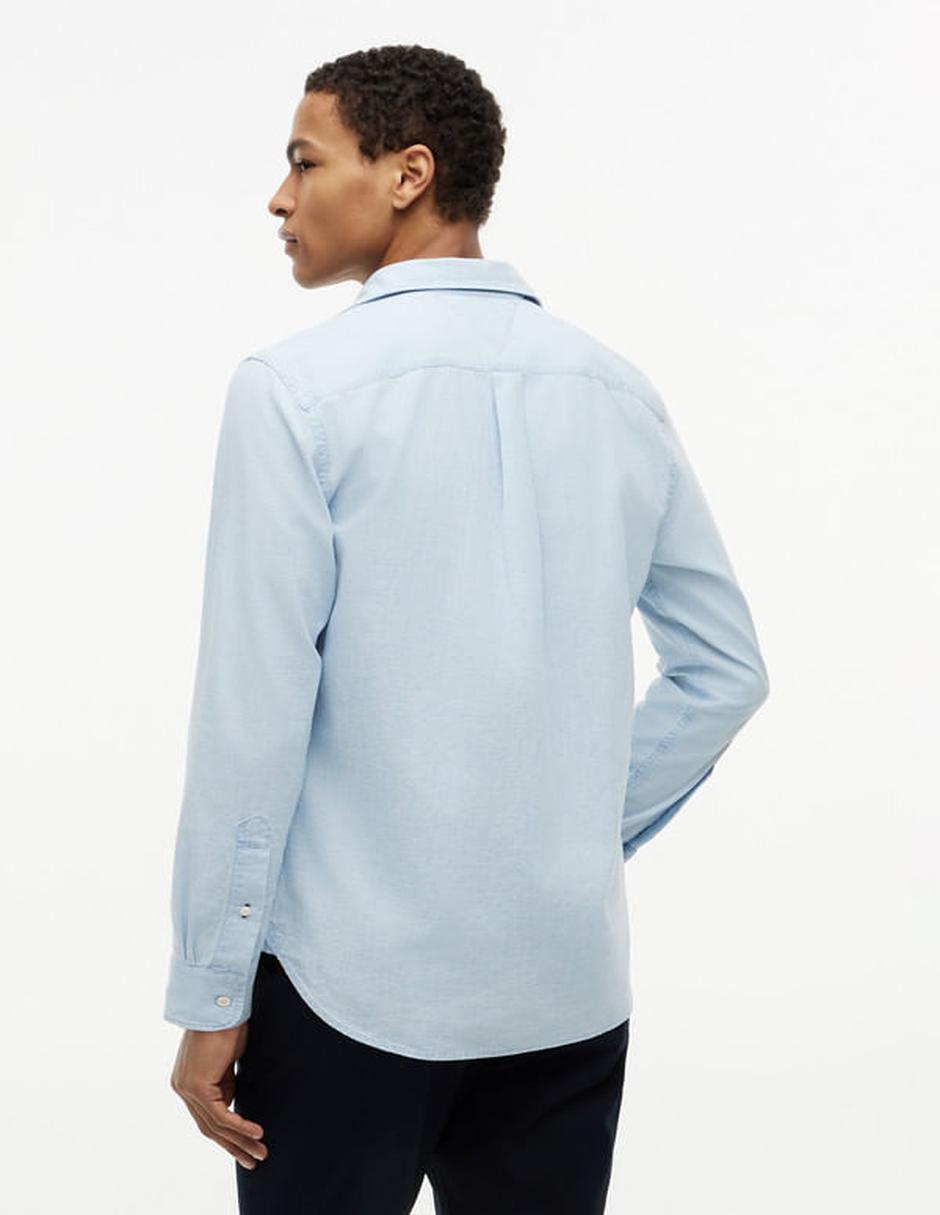 Camisa casual de algodón manga larga para hombre 3