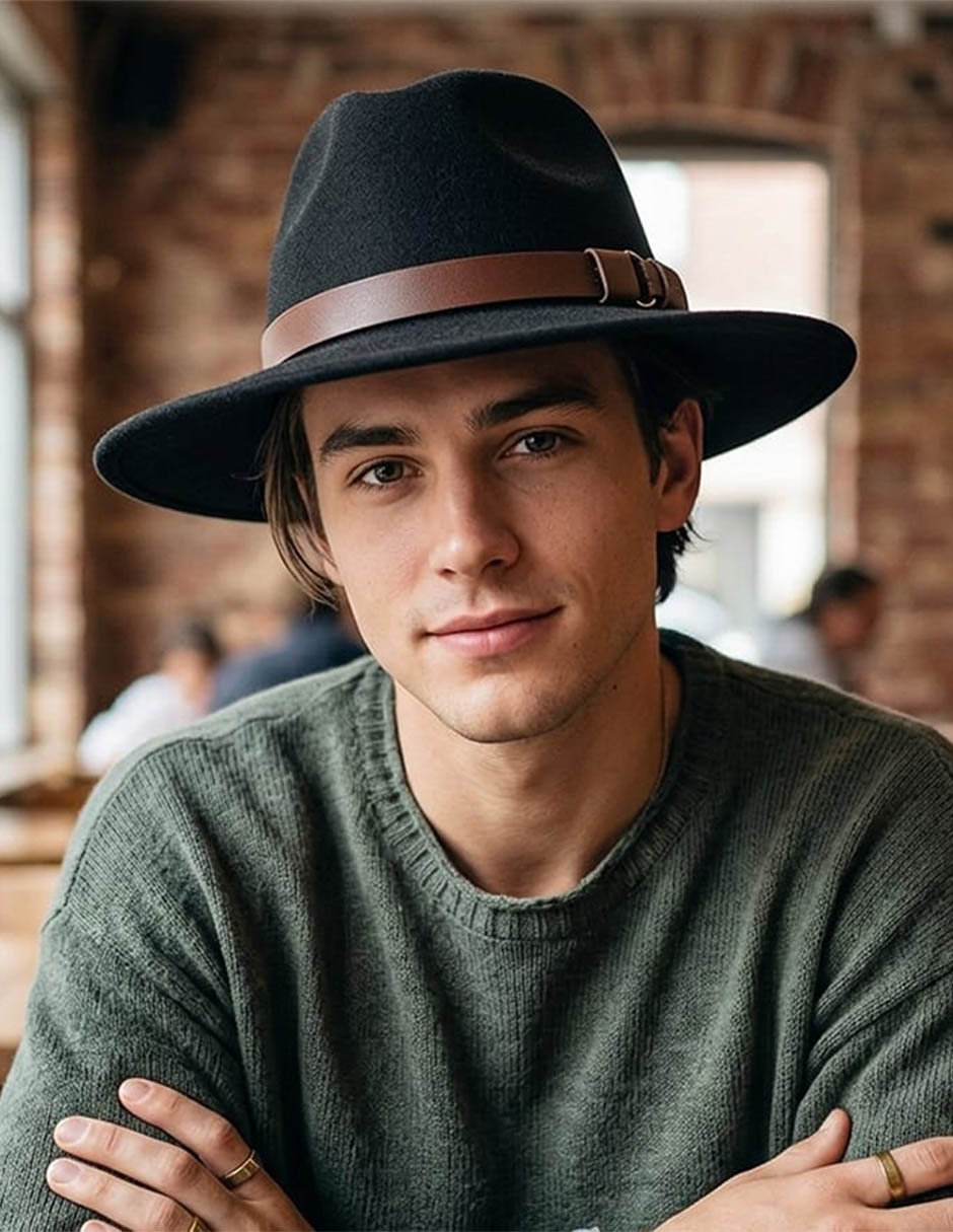 Sombrero casual estampado urbano
