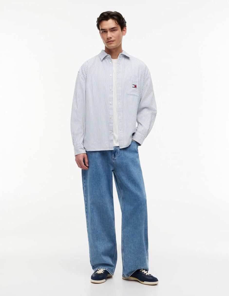 Camisa casual de algodón manga larga para hombre 3