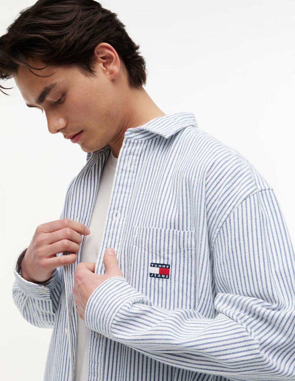 Camisa casual de algodón manga larga para hombre 4