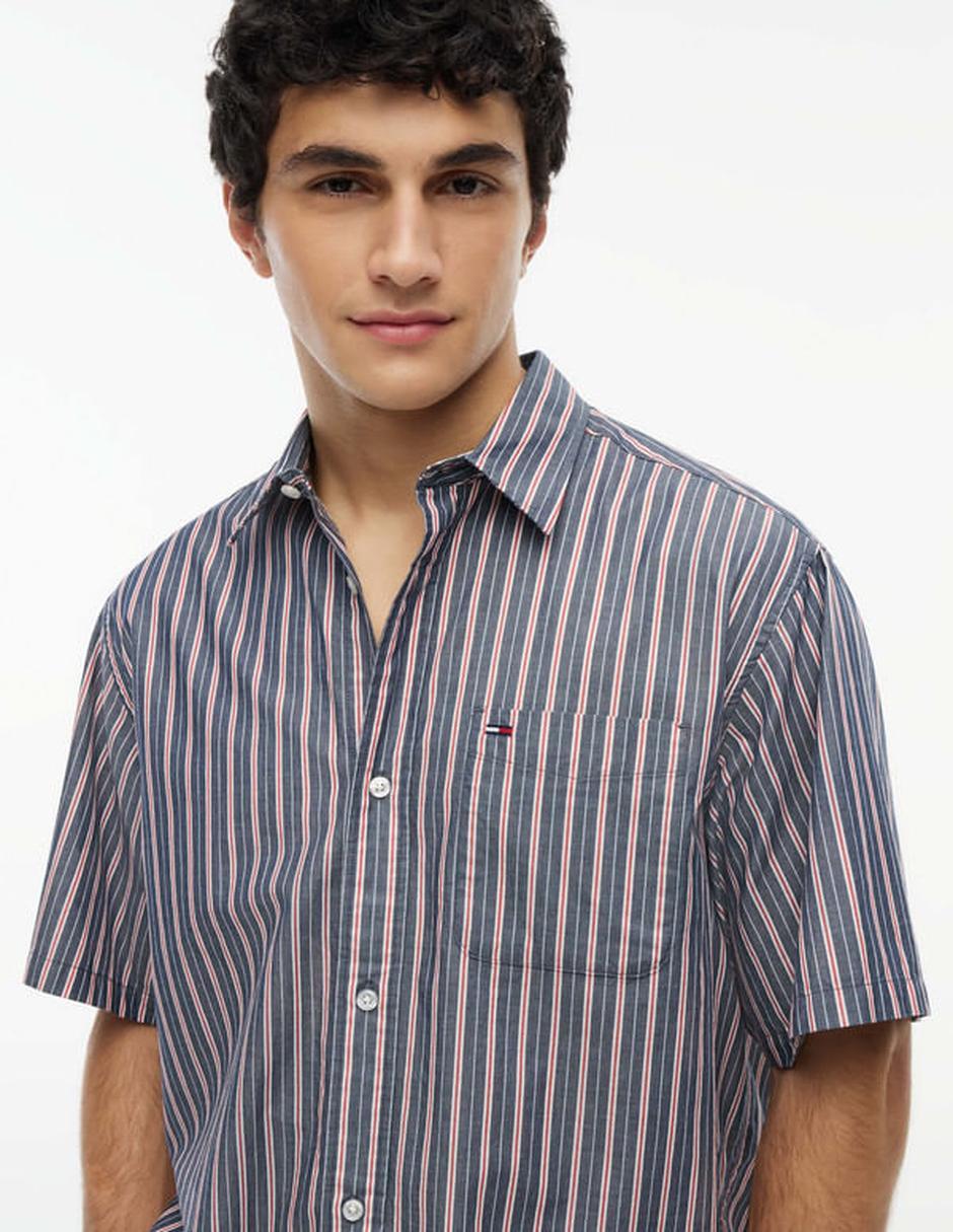 Camisa casual de algodón manga corta para hombre 4