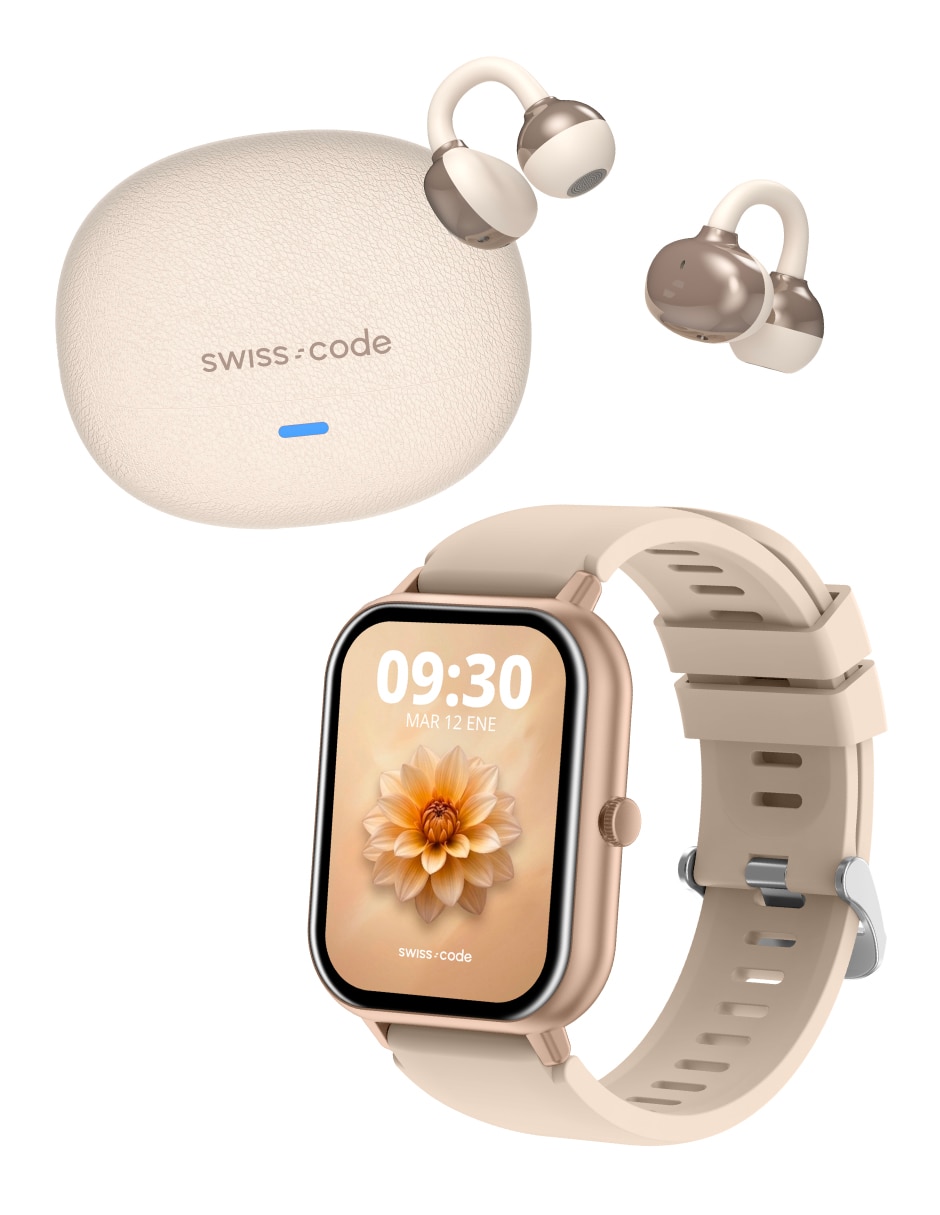 Smartwatch SWISS CODE Square 2 GPT + Nua Clip unisex