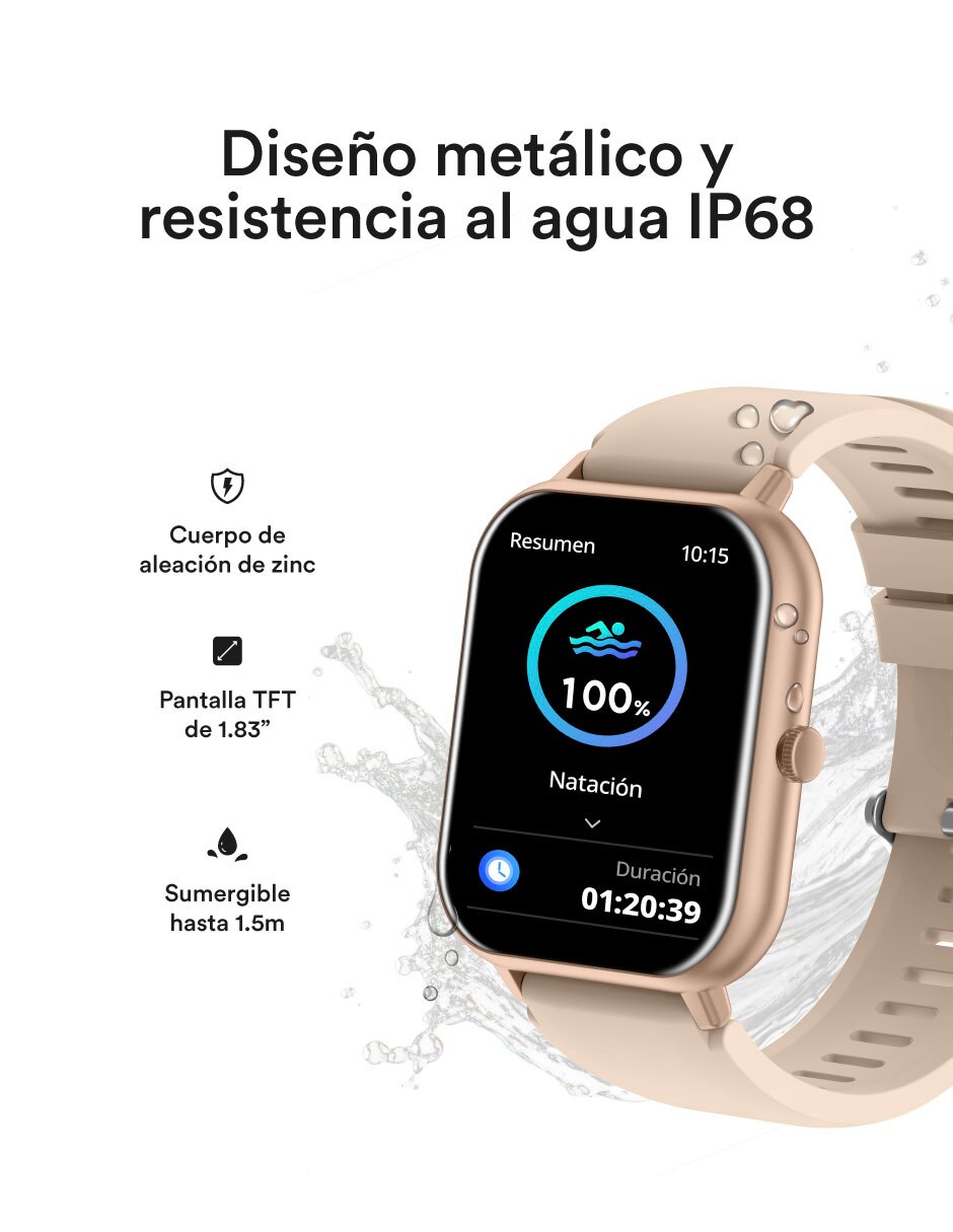 Smartwatch SWISS CODE Square 2 GPT + Nua Clip unisex