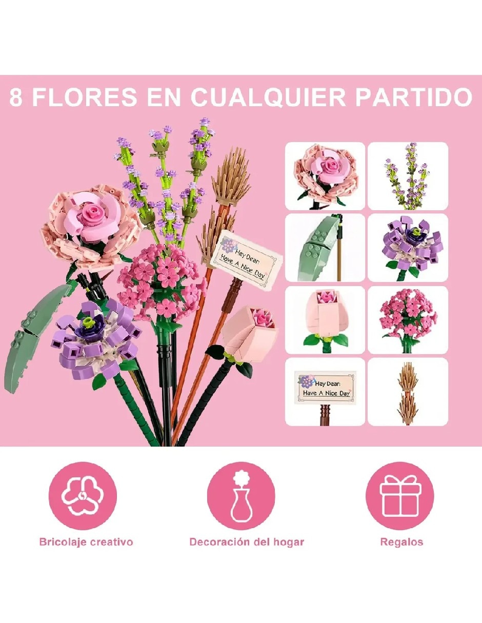 Ramo de flores de bloques de construcción 13286GU 2