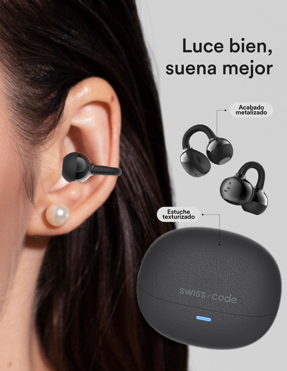 Bocina portátil Swiss Code Juno + Nua Clip inalámbrica