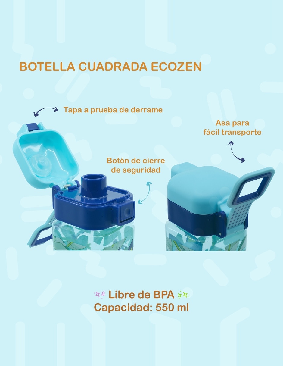 Botella de agua con tapa rosca 550 ml 3