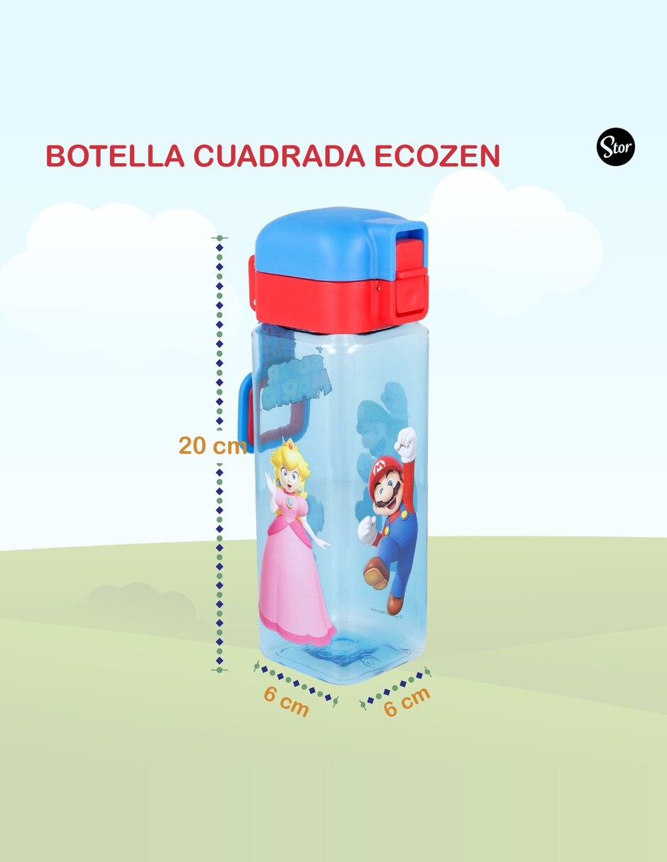 Botella de agua con tapa rosca 550 ml 4