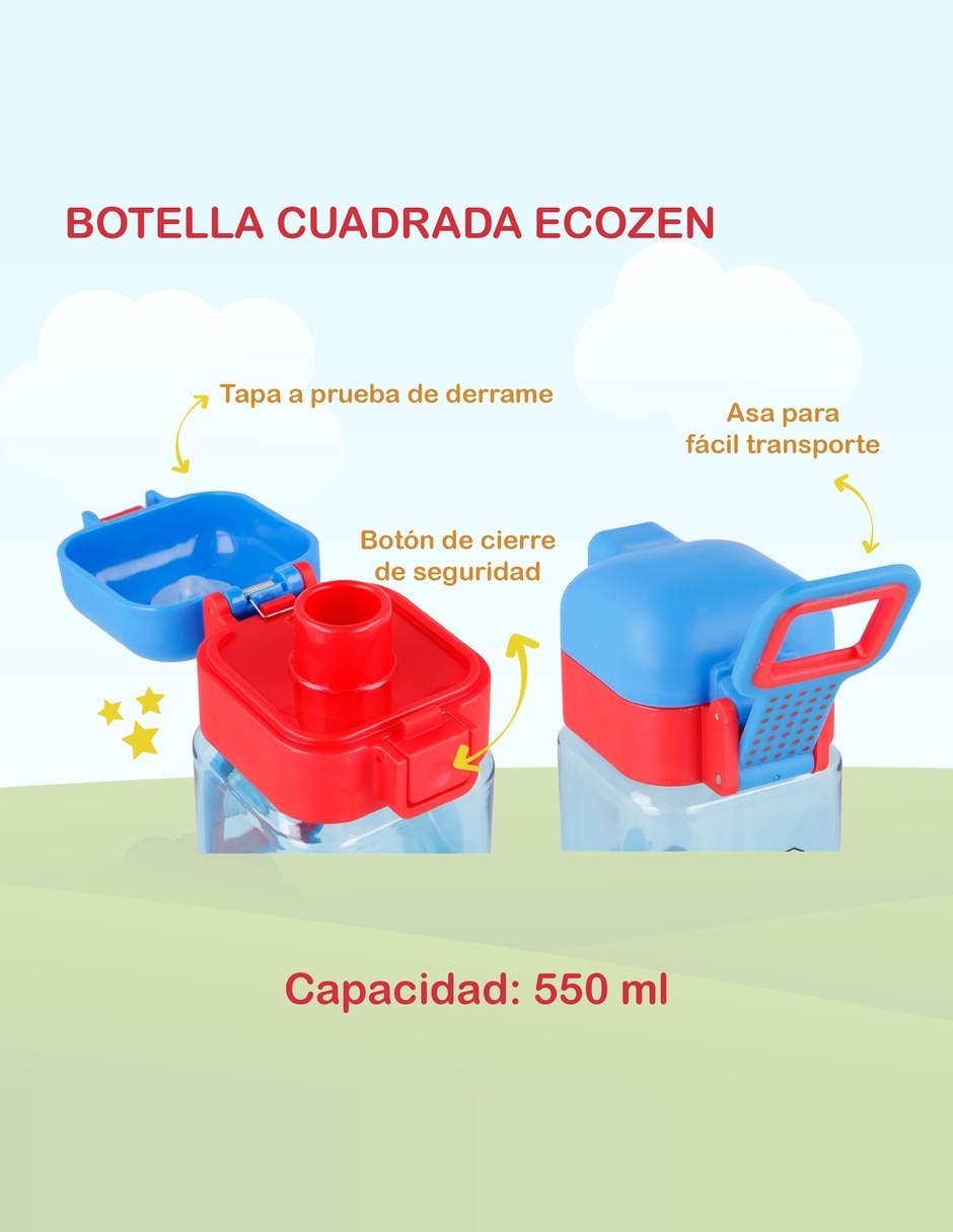Botella de agua con tapa rosca 550 ml 2