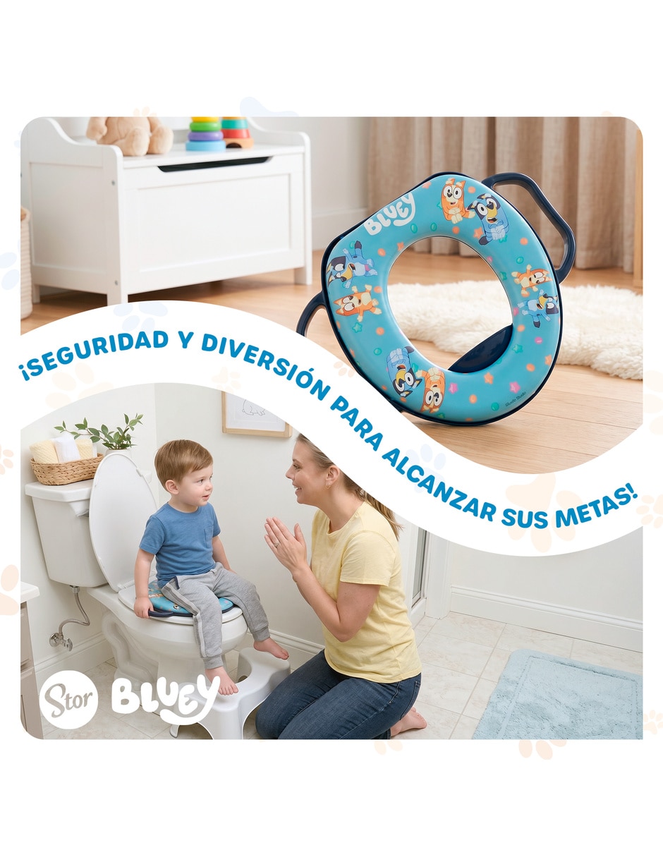 Entrenador de baño bluey 6