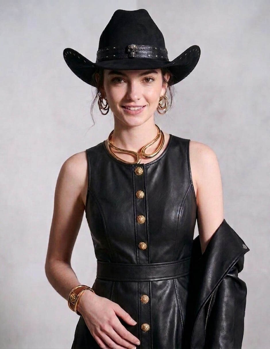 Sombrero para fabellino estampado vaquera 6
