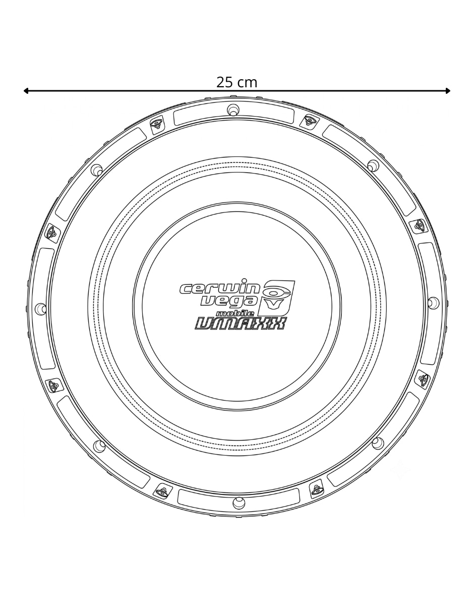 Subwoofer VMAX10D4 10