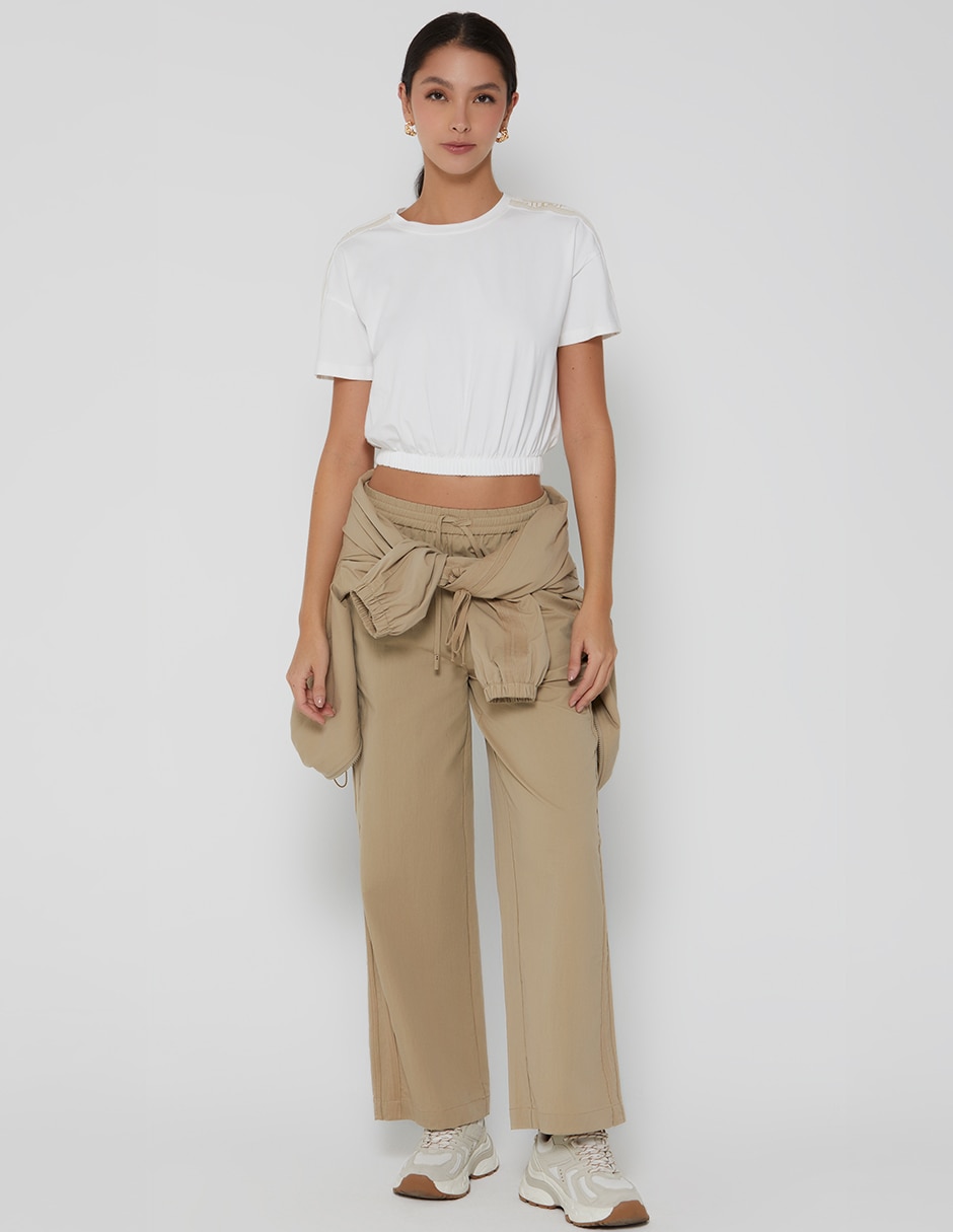 Top Studio F cuello redondo
