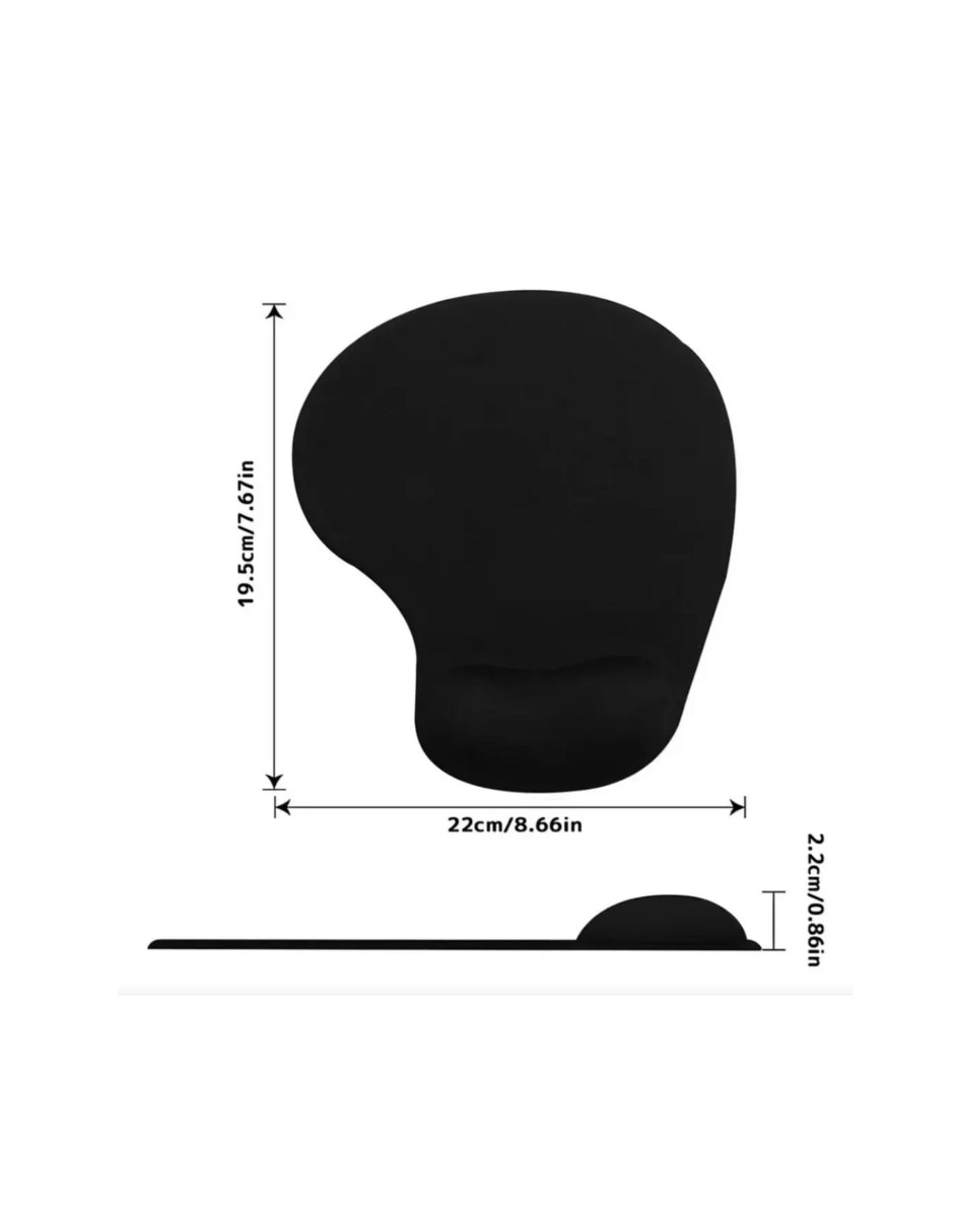 Mouse pad Genérica con apoyo para muñeca con antideslizante