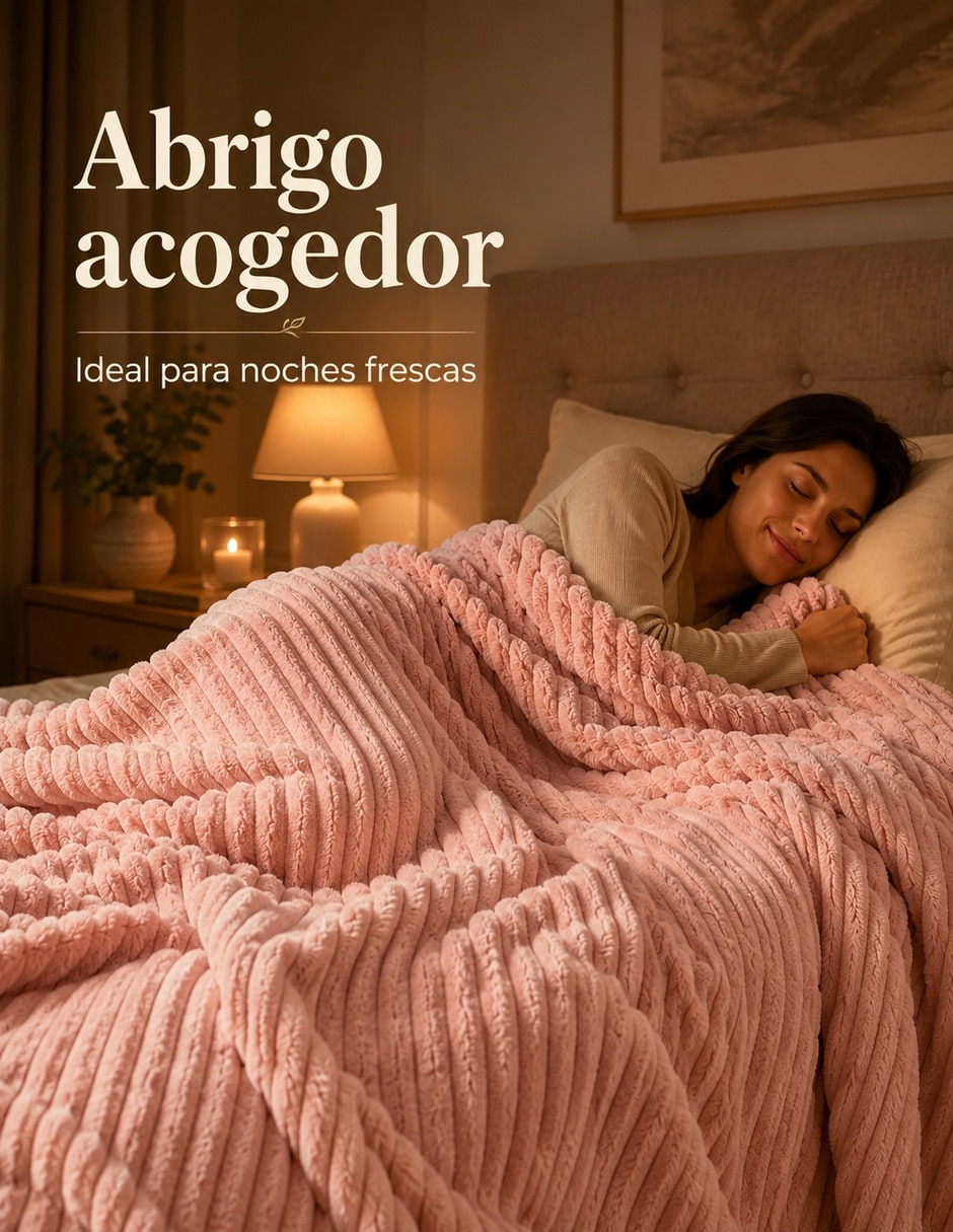 Cobertor estampado liso 4