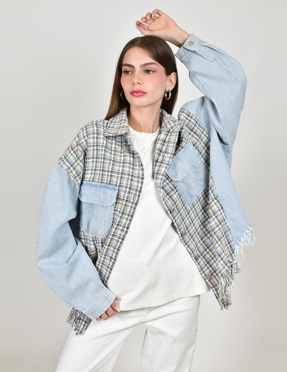Chamarra casual roman fashion para mujer 3