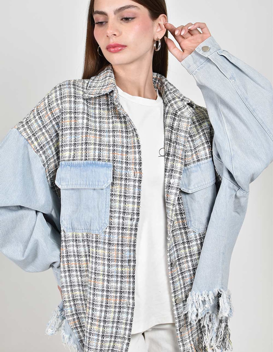 Chamarra casual roman fashion para mujer 4