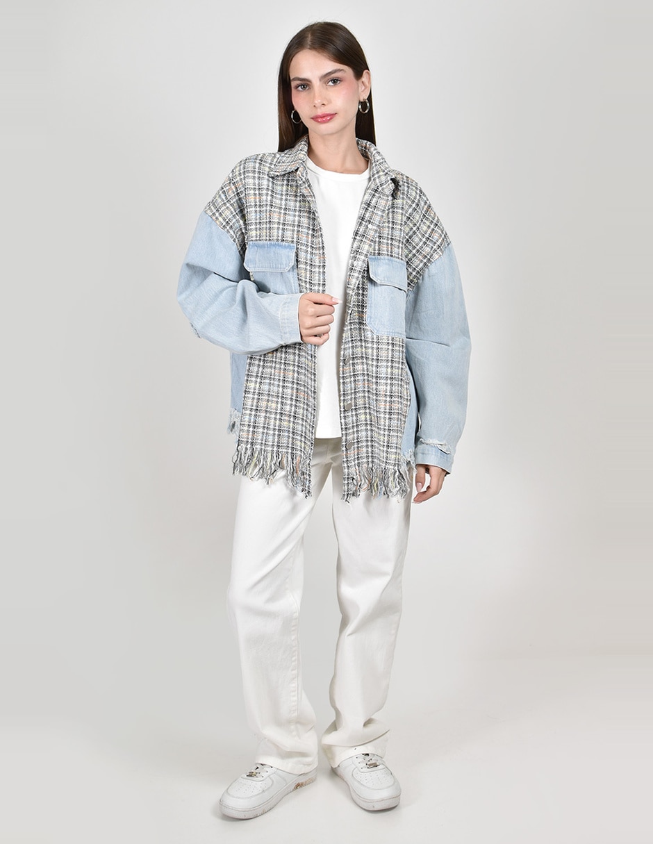 Chamarra casual roman fashion para mujer 6