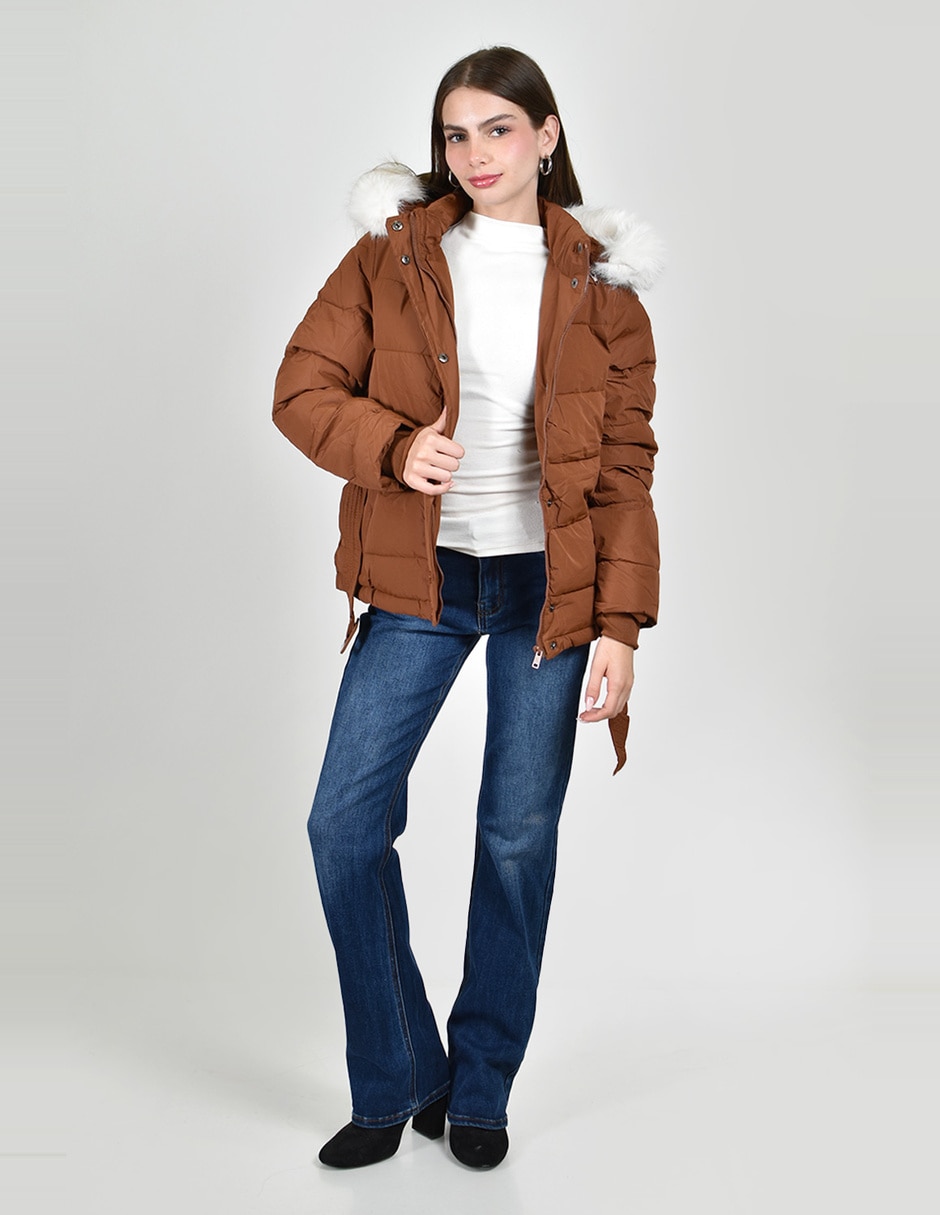 Chamarra acolchada roman fashion para mujer 4