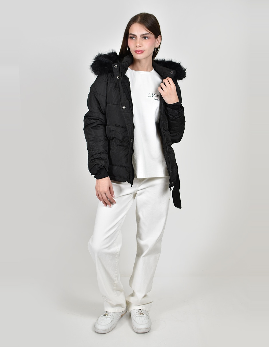 Chamarra acolchada roman fashion para mujer 4